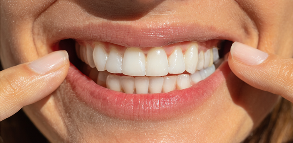 Smile showing straightened teeth after Wally treatment