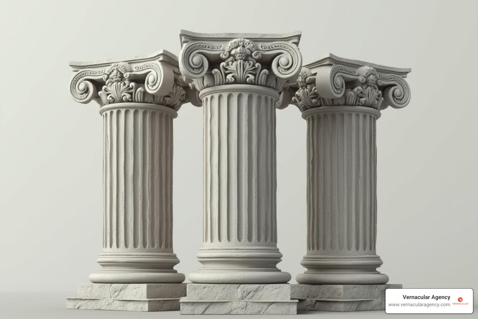 Three architectural pillars labeled "On-Page Content," "Local & Off-Page Authority," and "Technical SEO." - home improvement SEO