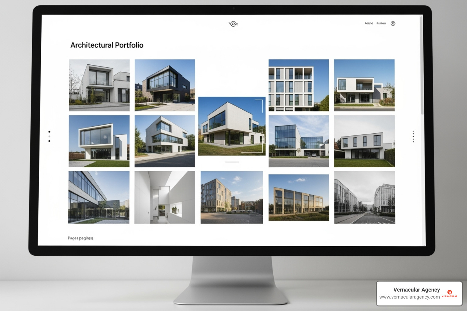 minimalist website portfolio grid - architecture firm websites