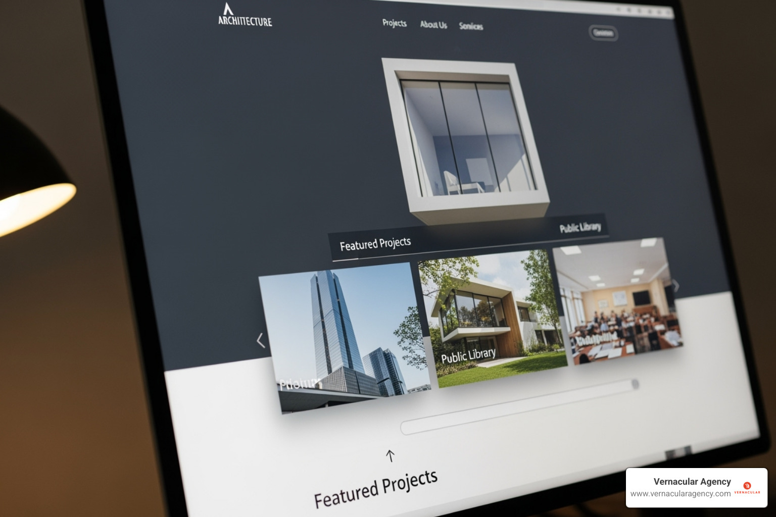 website with subtle scroll-triggered animations - architecture firm websites