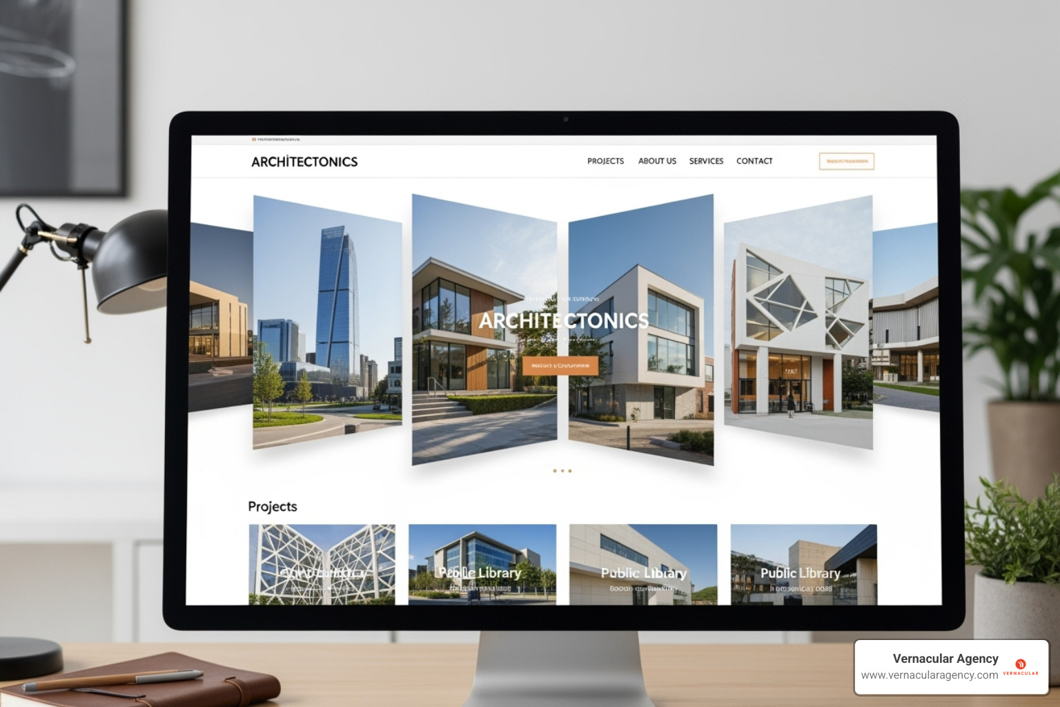 well-designed architecture firm website - architecture firm marketing
