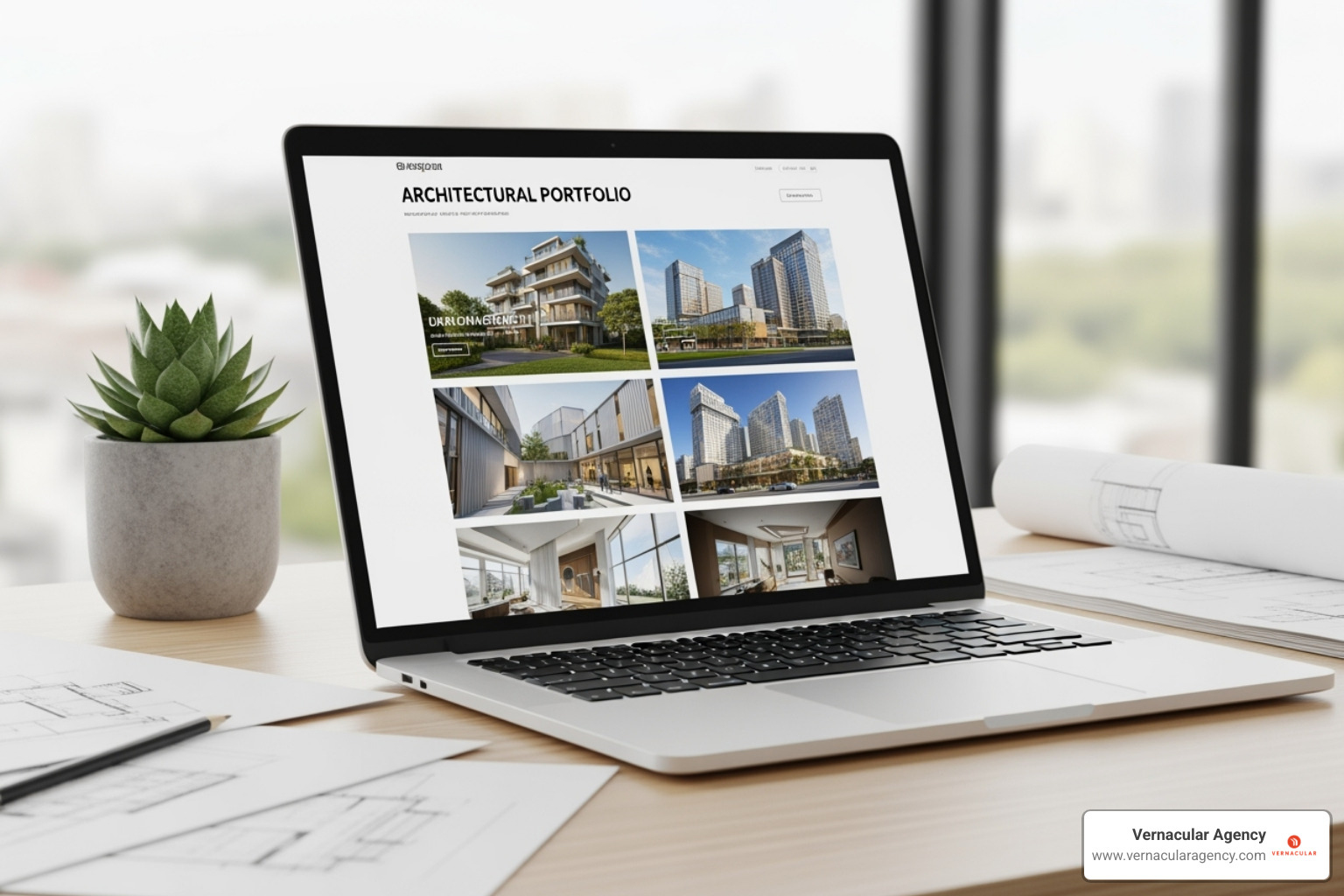 of a well-organized project gallery on an architecture website - architecture portfolio website
