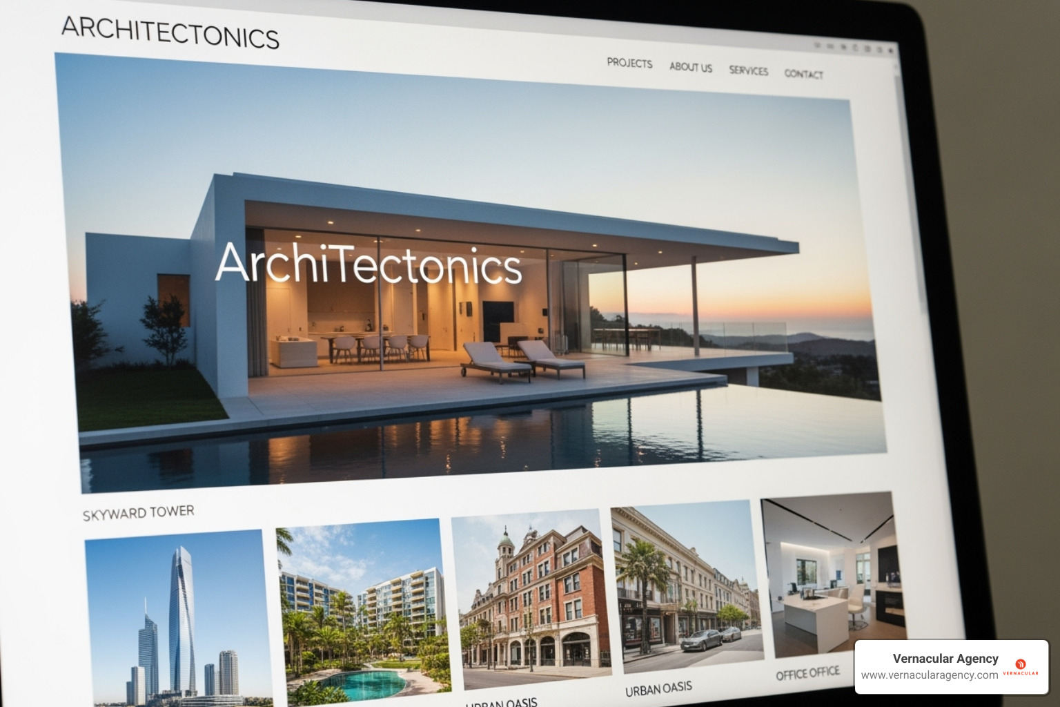beautifully designed architecture firm's website - Lead generation for architects