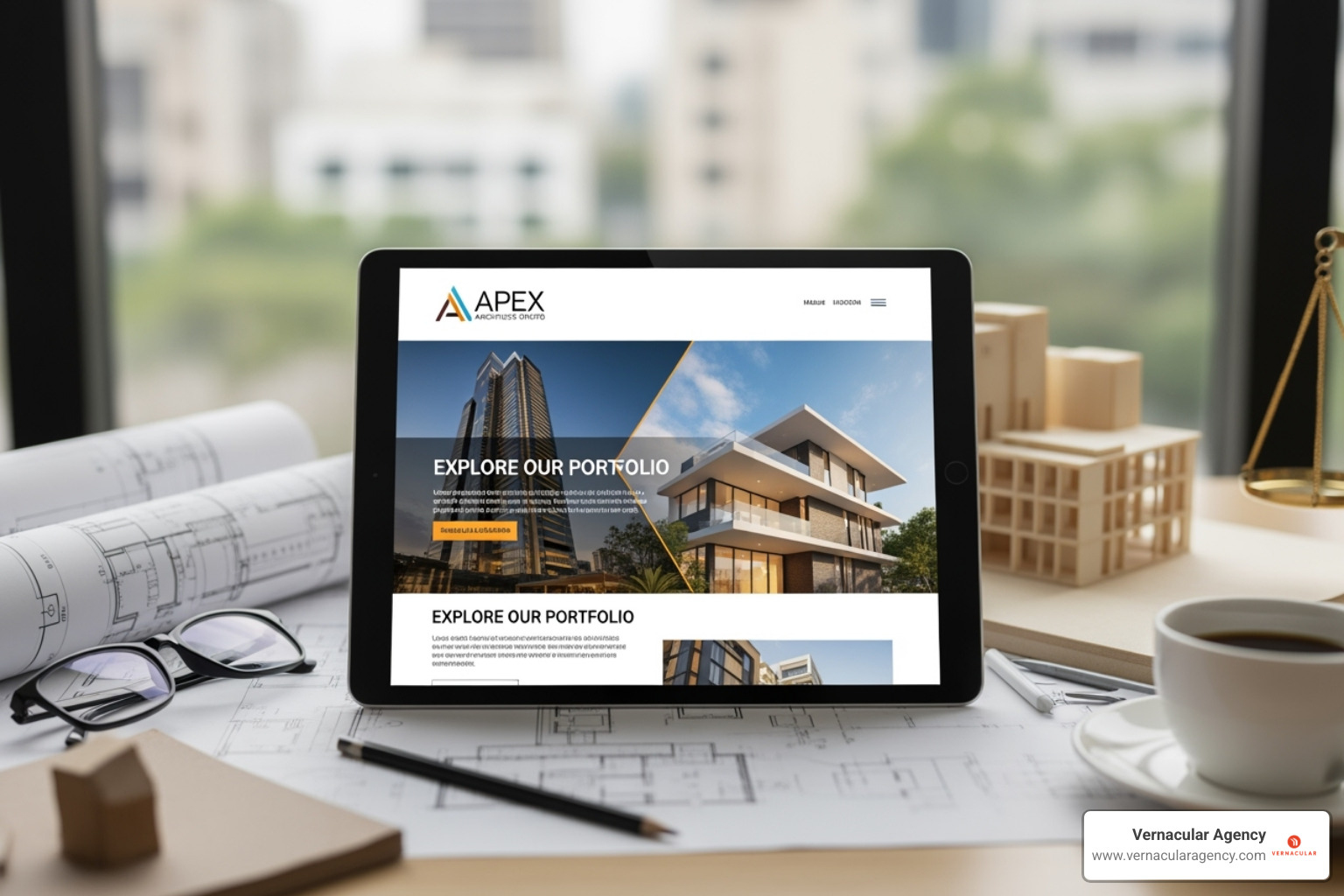 Personalized email on a smartphone screen - email marketing for architects
