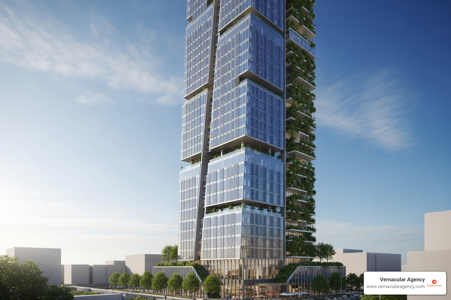 high-performance, sustainable skyscraper like one designed by Adrian Smith + Gordon Gill Architecture - architect firm