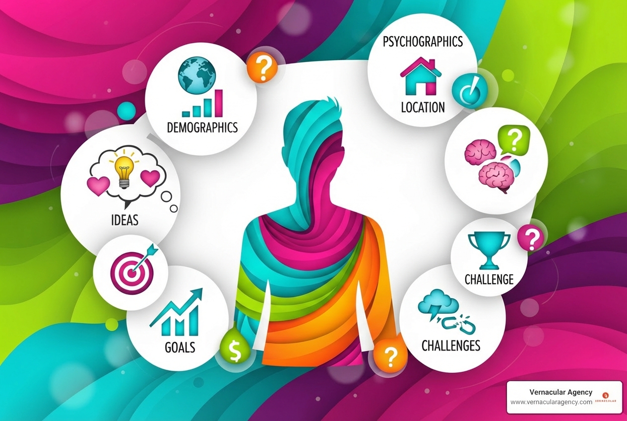 A detailed and colorful buyer persona profile for 'Busy Parent Brenda,' showing sections for demographics, psychographics, goals, challenges, preferred channels, and a quote. - marketing campaigns for small business A detailed and colorful buyer persona profile for 'Busy Parent Brenda,' showing sections for demographics, psychographics, goals, challenges, preferred channels, and a quote. - marketing campaigns for small business