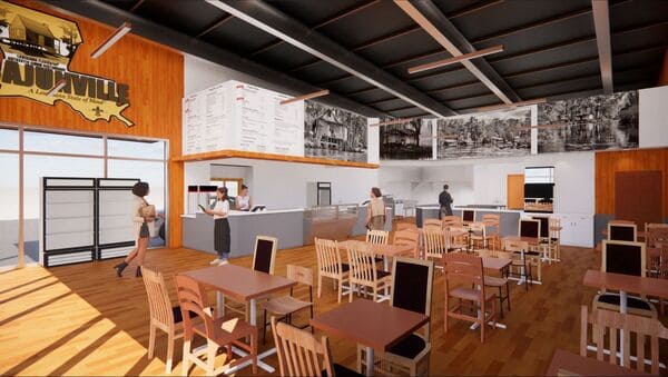 Interior Cajun food restaurant in Tomball, Texas