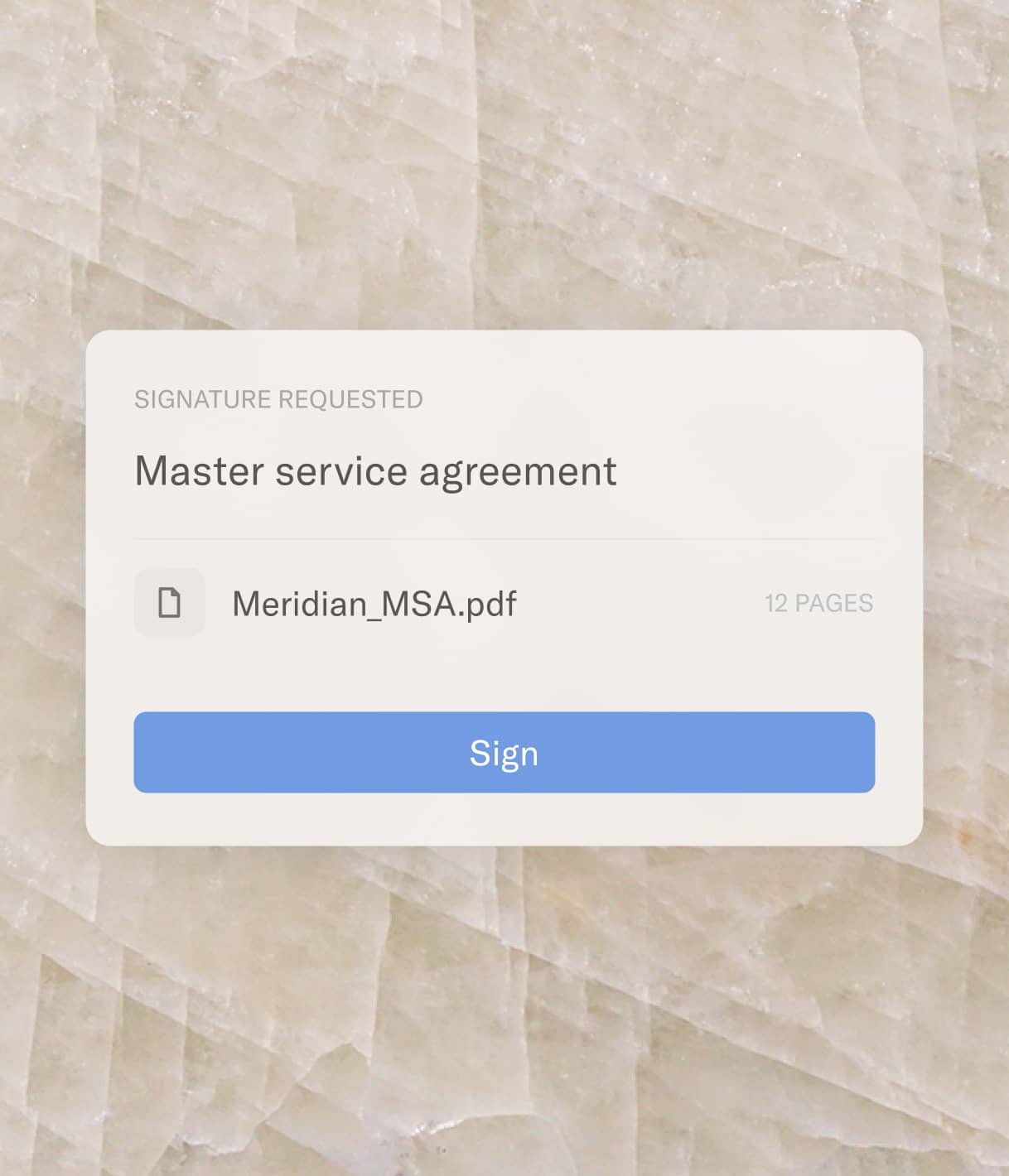 Approvals and sign-offs