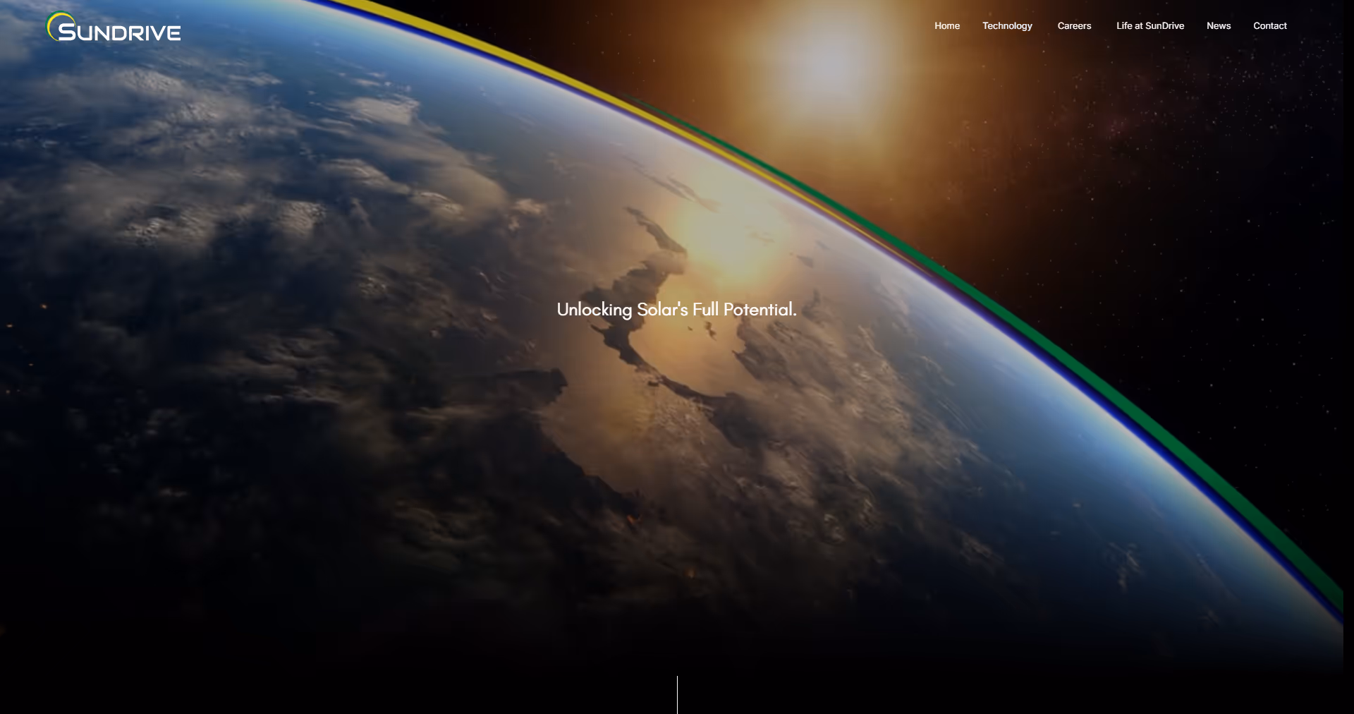 Earth displayed on a web page, showcasing a digital representation of the planet in a global context.