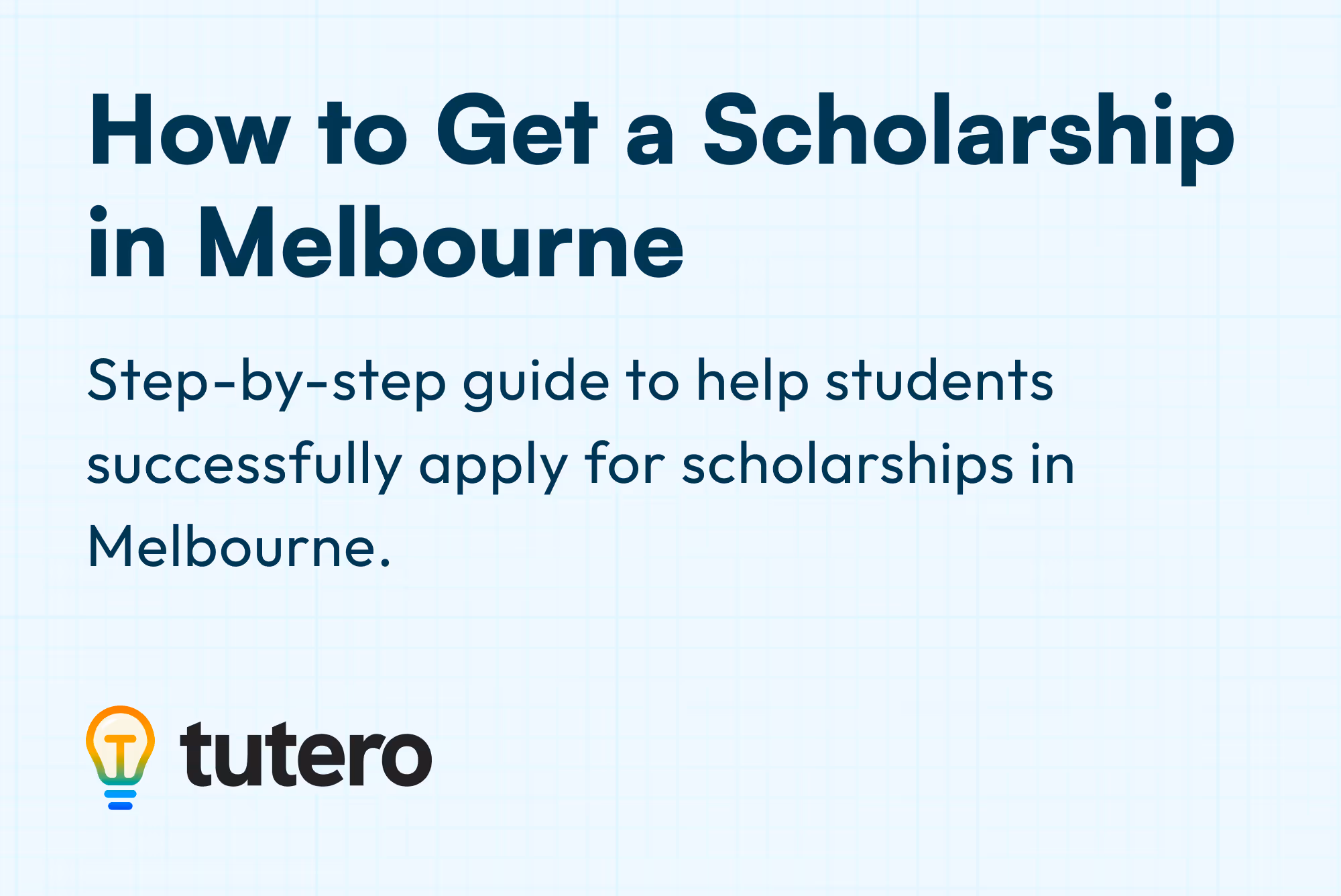 How to Get a Scholarship in Melbourne