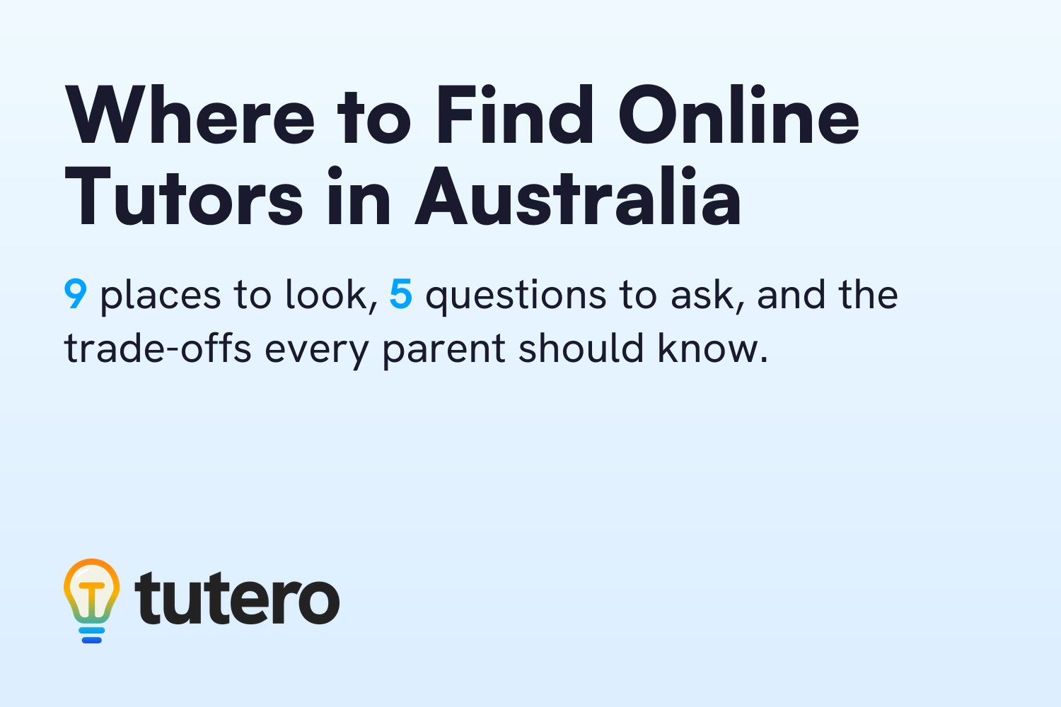 Where to Find Online Tutors in Australia — cover card
