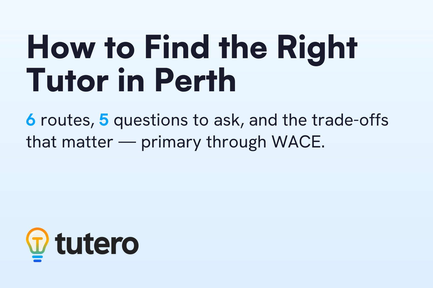 How to Find the Right Tutor in Perth — cover card