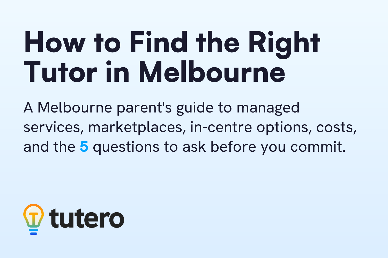 How to Find the Right Tutor in Melbourne — cover card