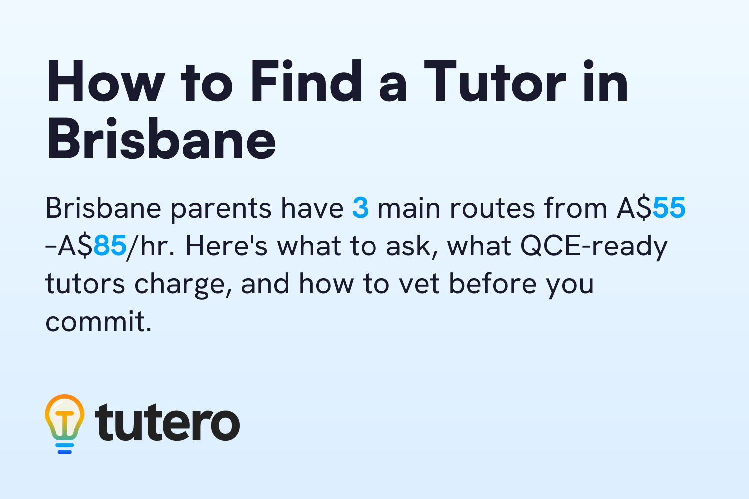 How to Find a Tutor in Brisbane — cover card