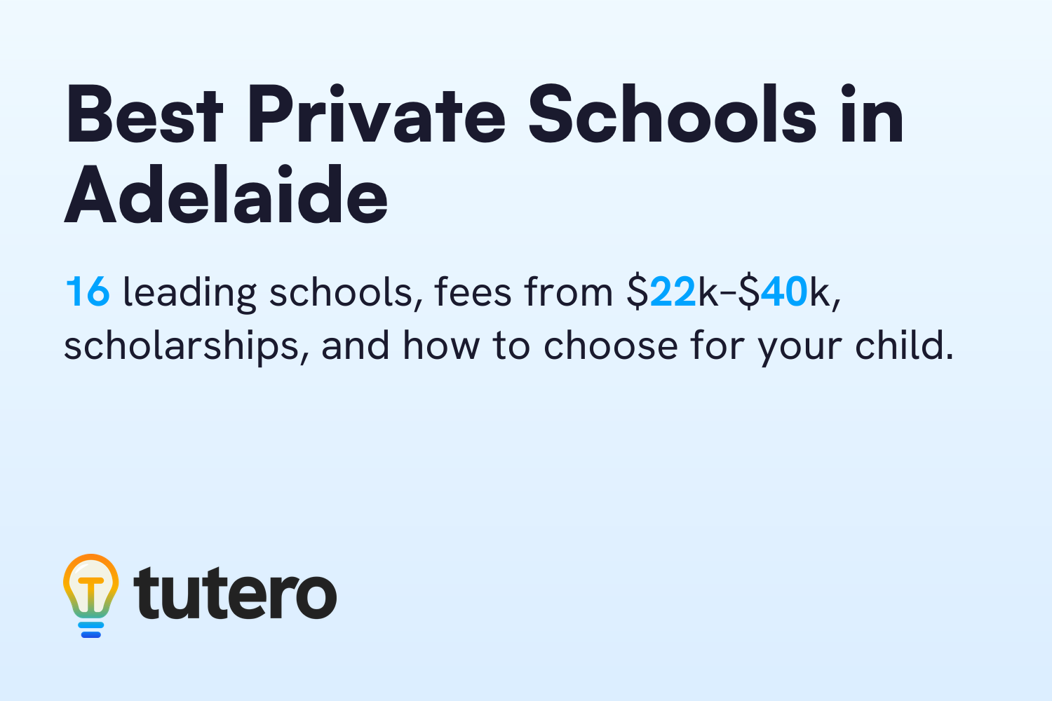 Best Private Schools in Adelaide — Tutero blog cover