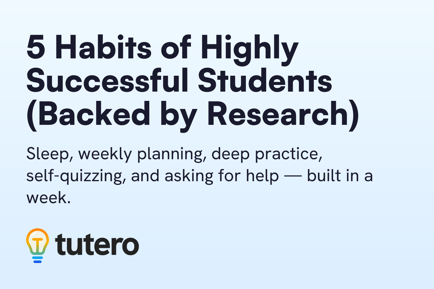 5 Habits of Highly Successful Students (Backed by Research)