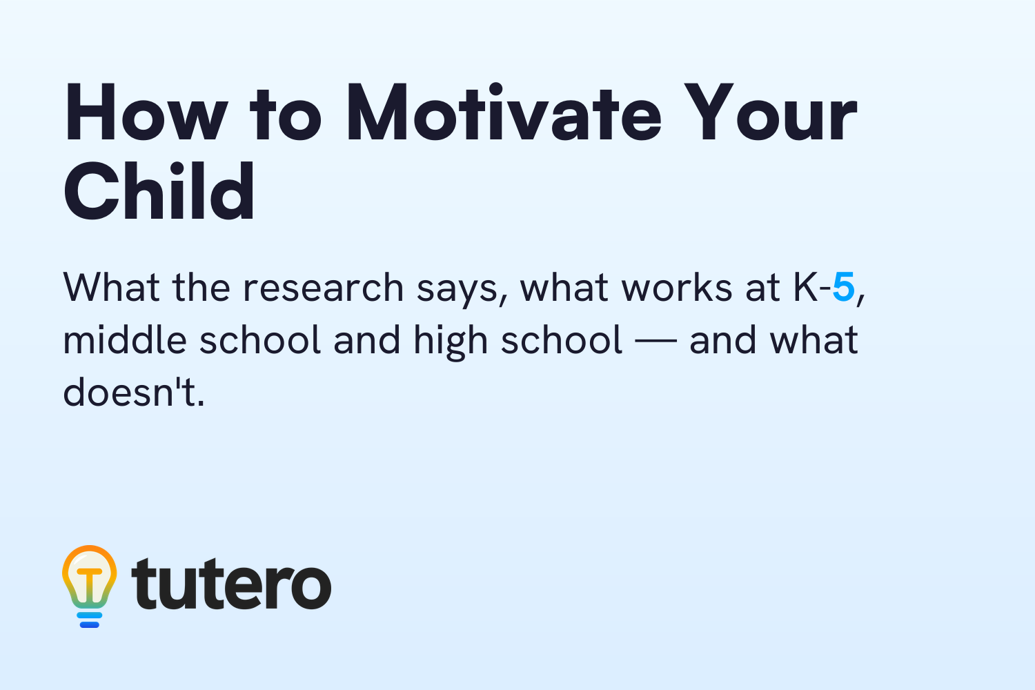 How to Motivate Your Child — cover card