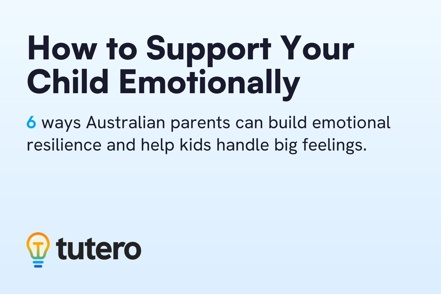 How to Support Your Child Emotionally — cover card