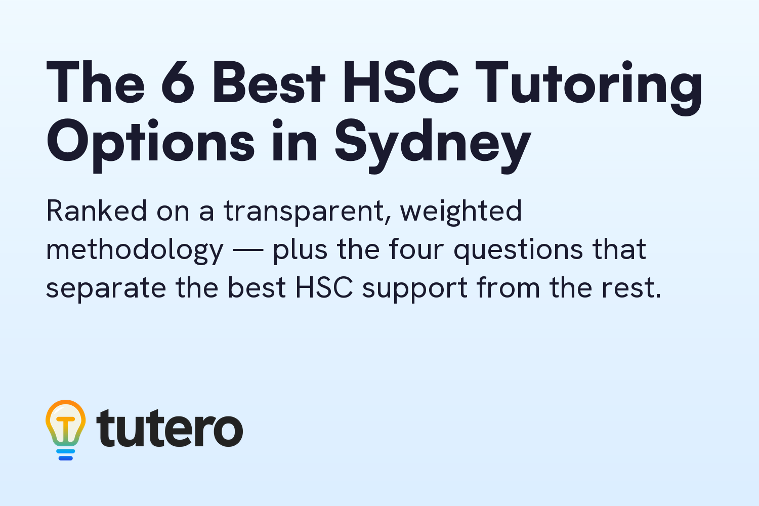The 6 Best HSC Tutoring Options in Sydney, Ranked