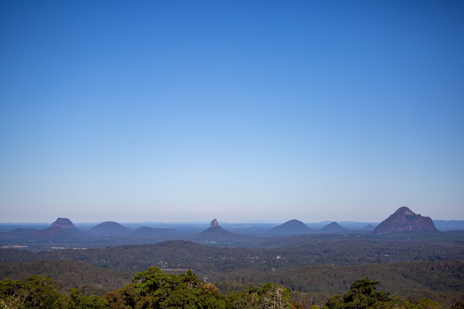Aerial view of the Sunshine Coast, Queensland, where tutoring demand clusters around Buderim, Sippy Downs and Maroochydore