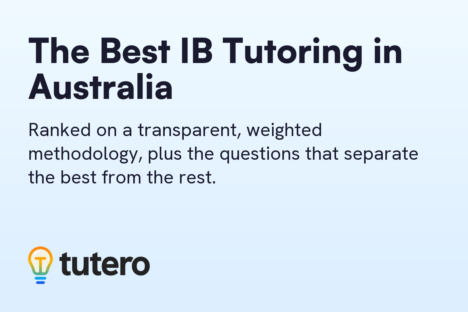 The Best IB Tutoring in Australia, Ranked - cover card