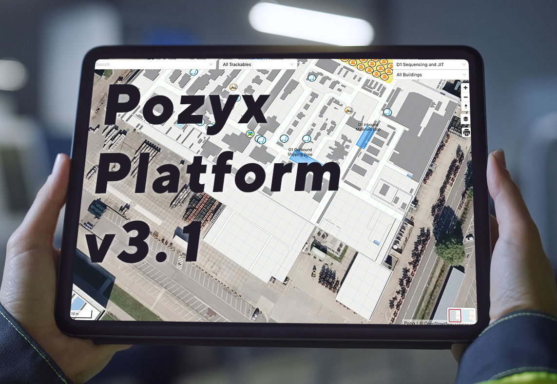 Discover Pozyx Platform v3.1 with BLE asset tracking, improved maps, and stronger GPS support for indoor and outdoor visibility.