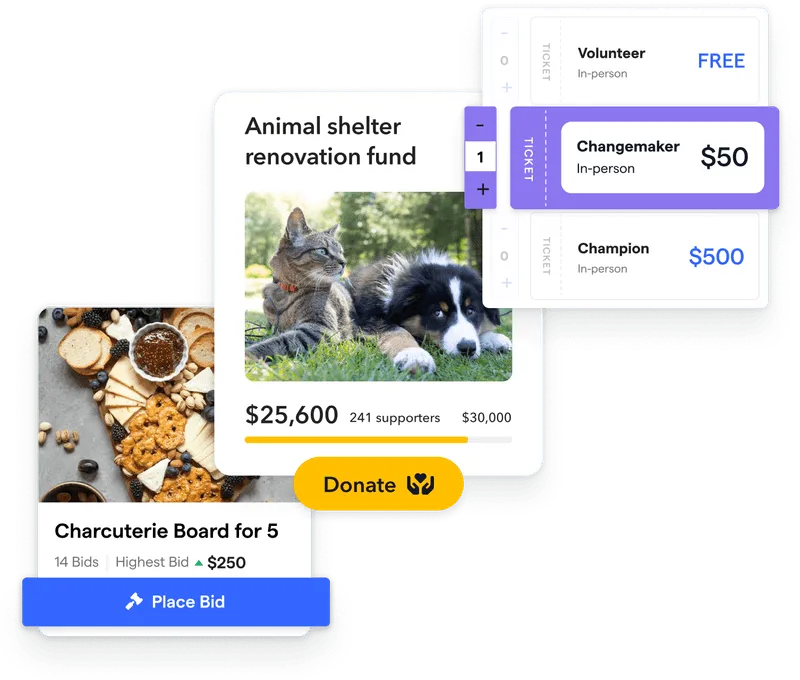 Volunteers coordinating a shared goal