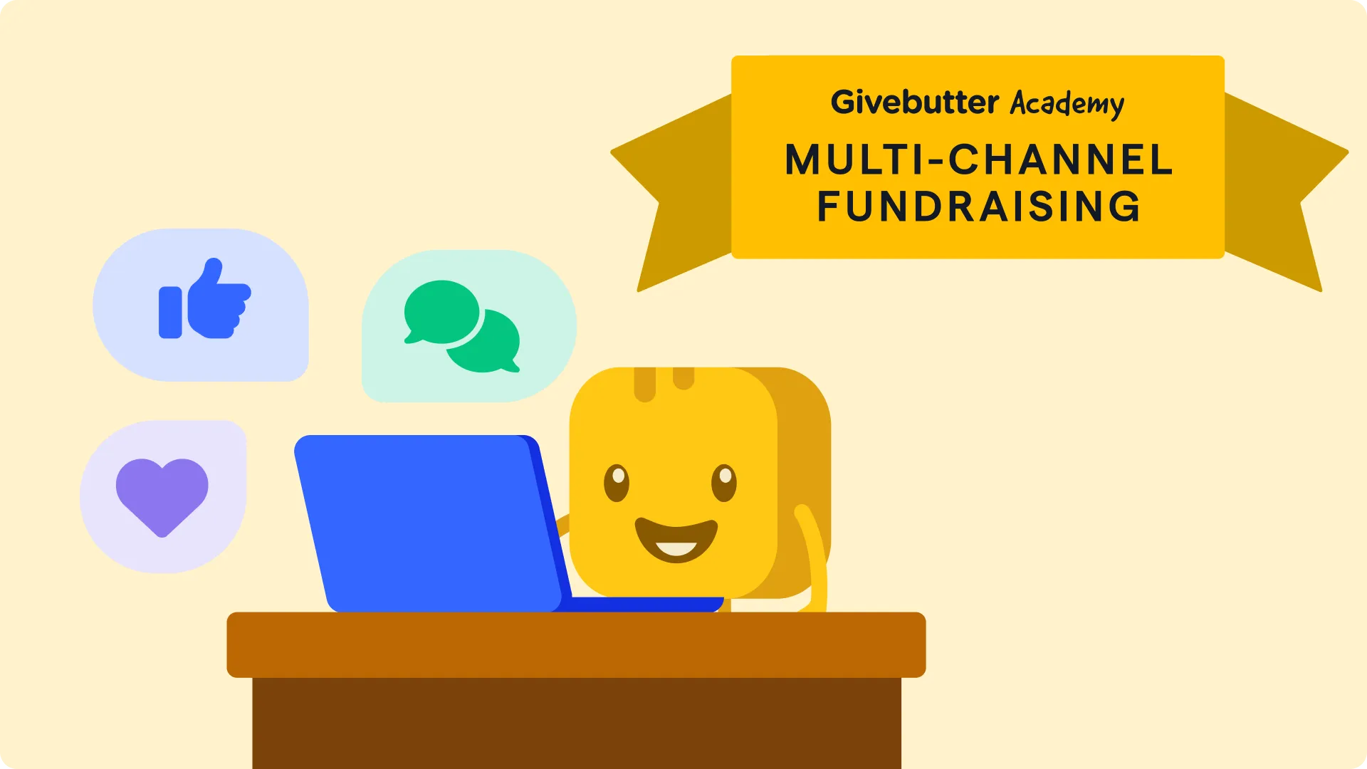 Multi-channel fundraising academy course graphic