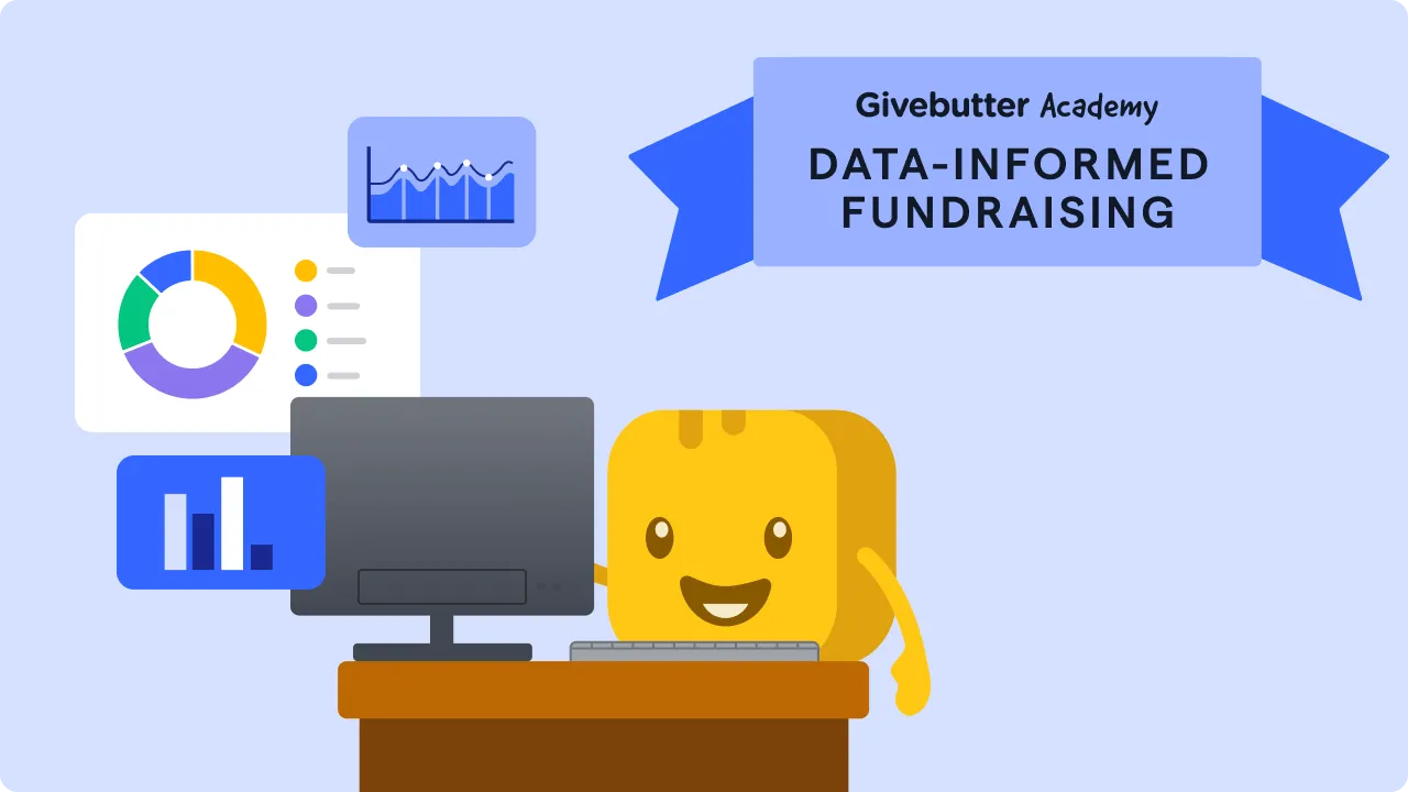 Data-informed fundraising academy course graphic