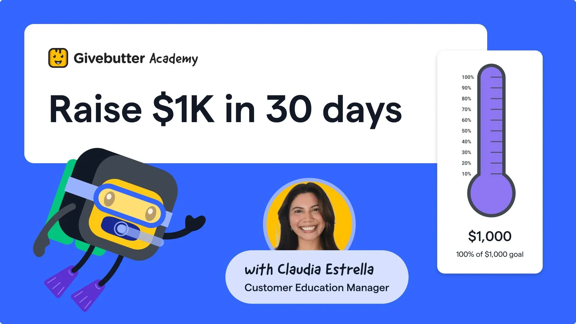 Raise $1K in 30 days academy course graphic