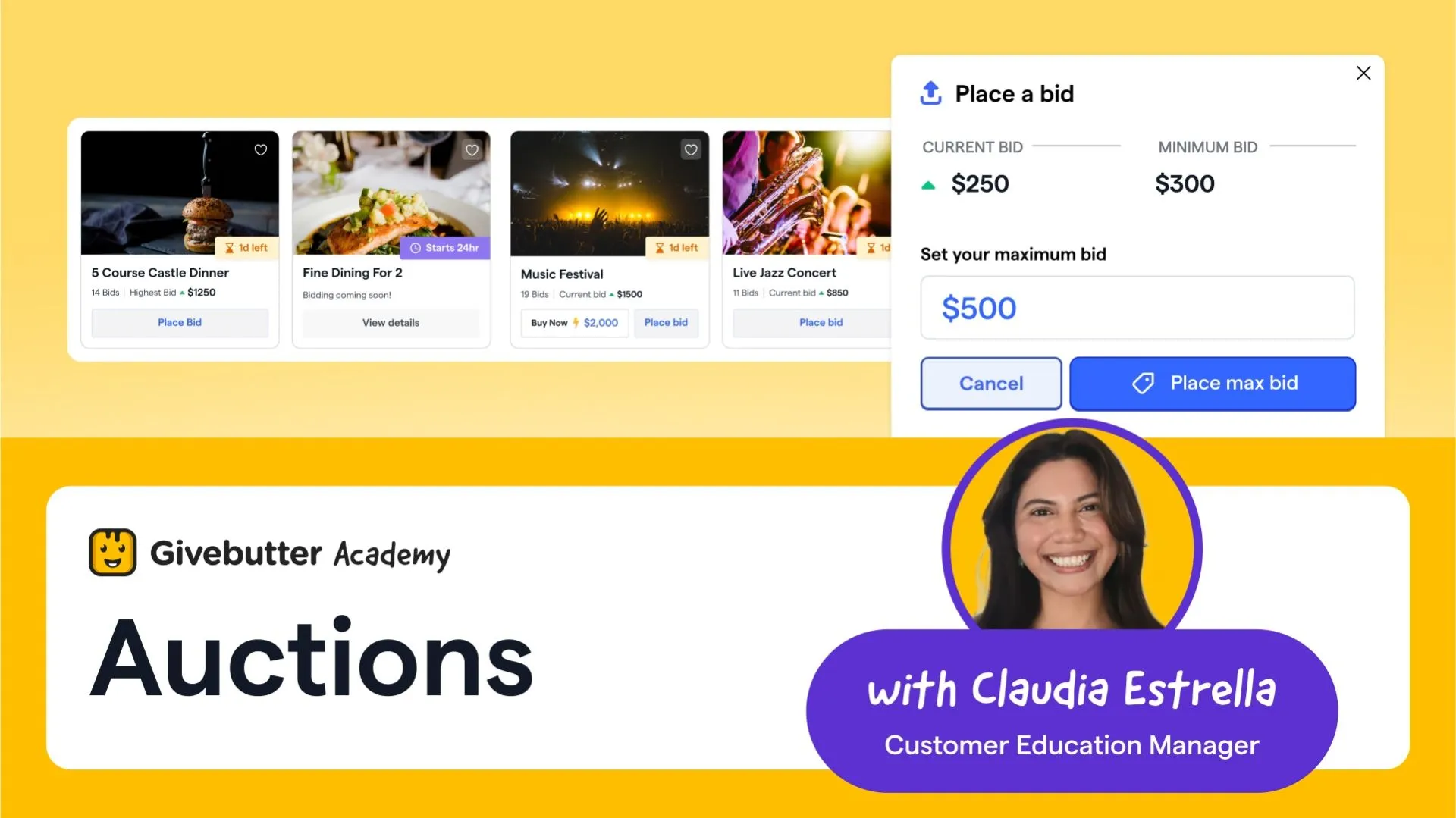 Auctions academy course graphic