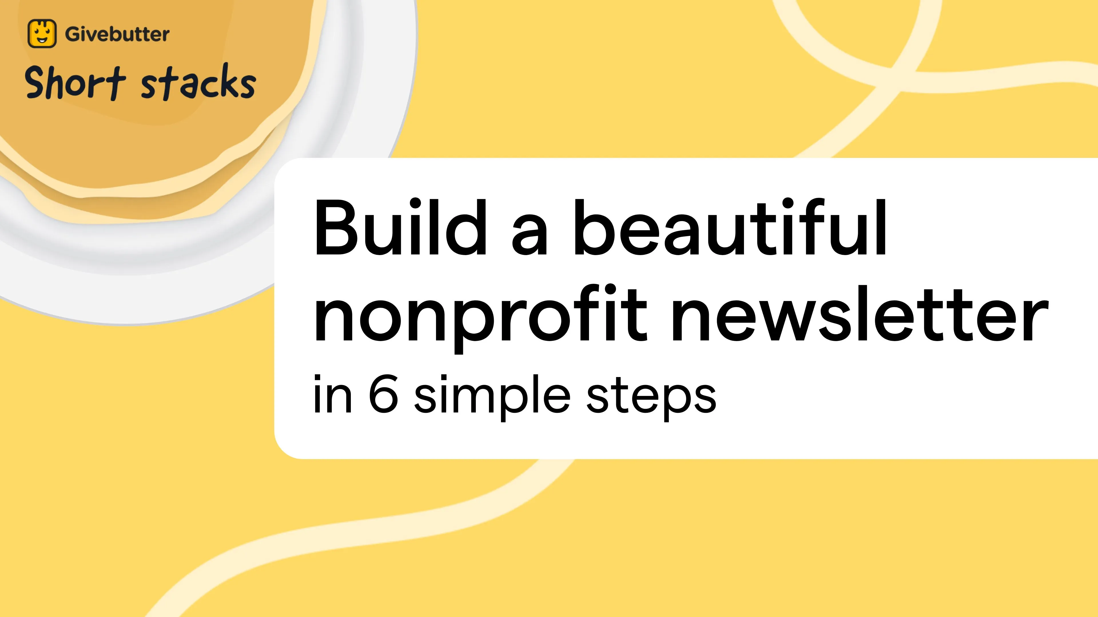 Build a nonprofit newsletter video thumbnail