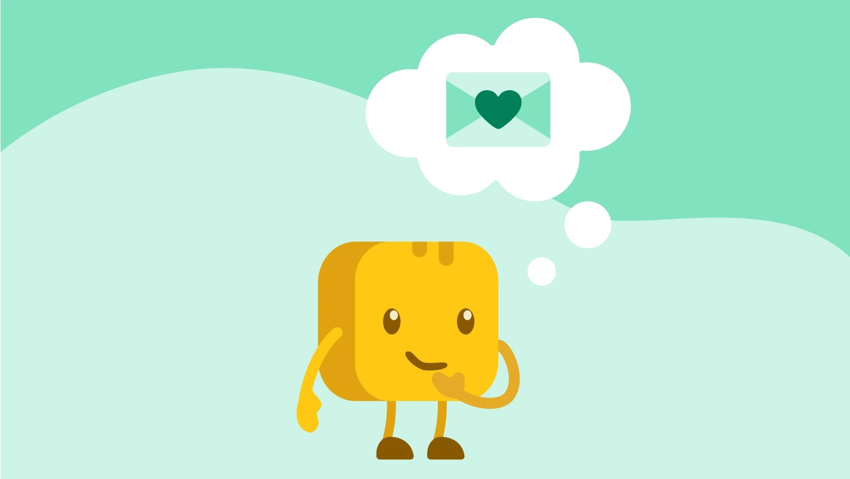 Graphic of Mr Butter thinking of Mailchimp alternatives