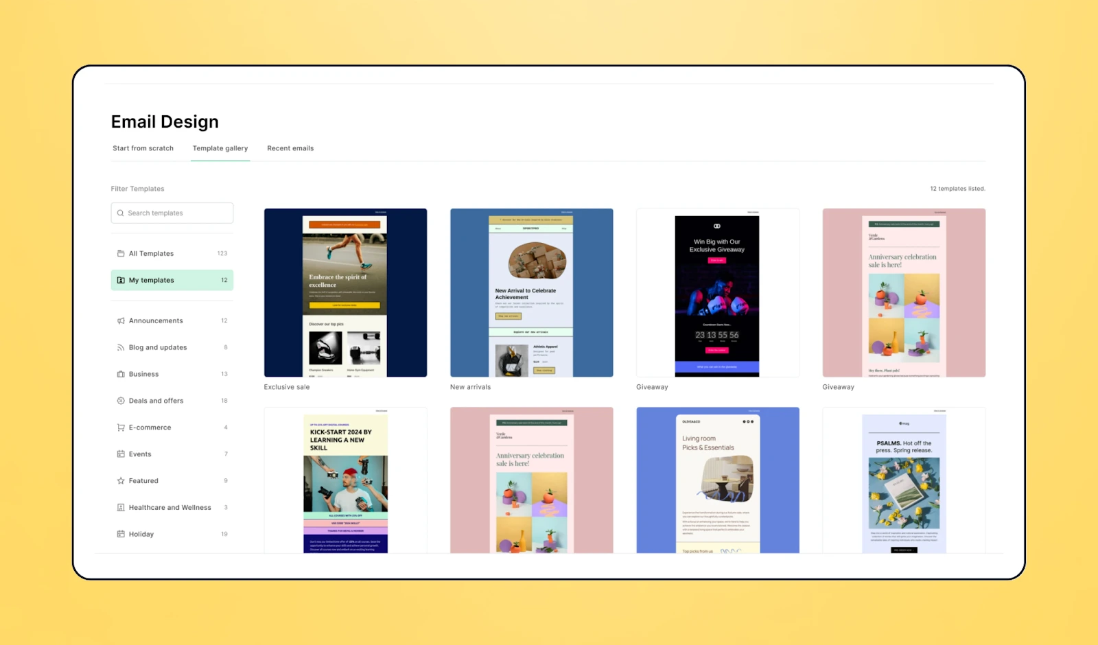 Image of MailerLite's email marketing tool