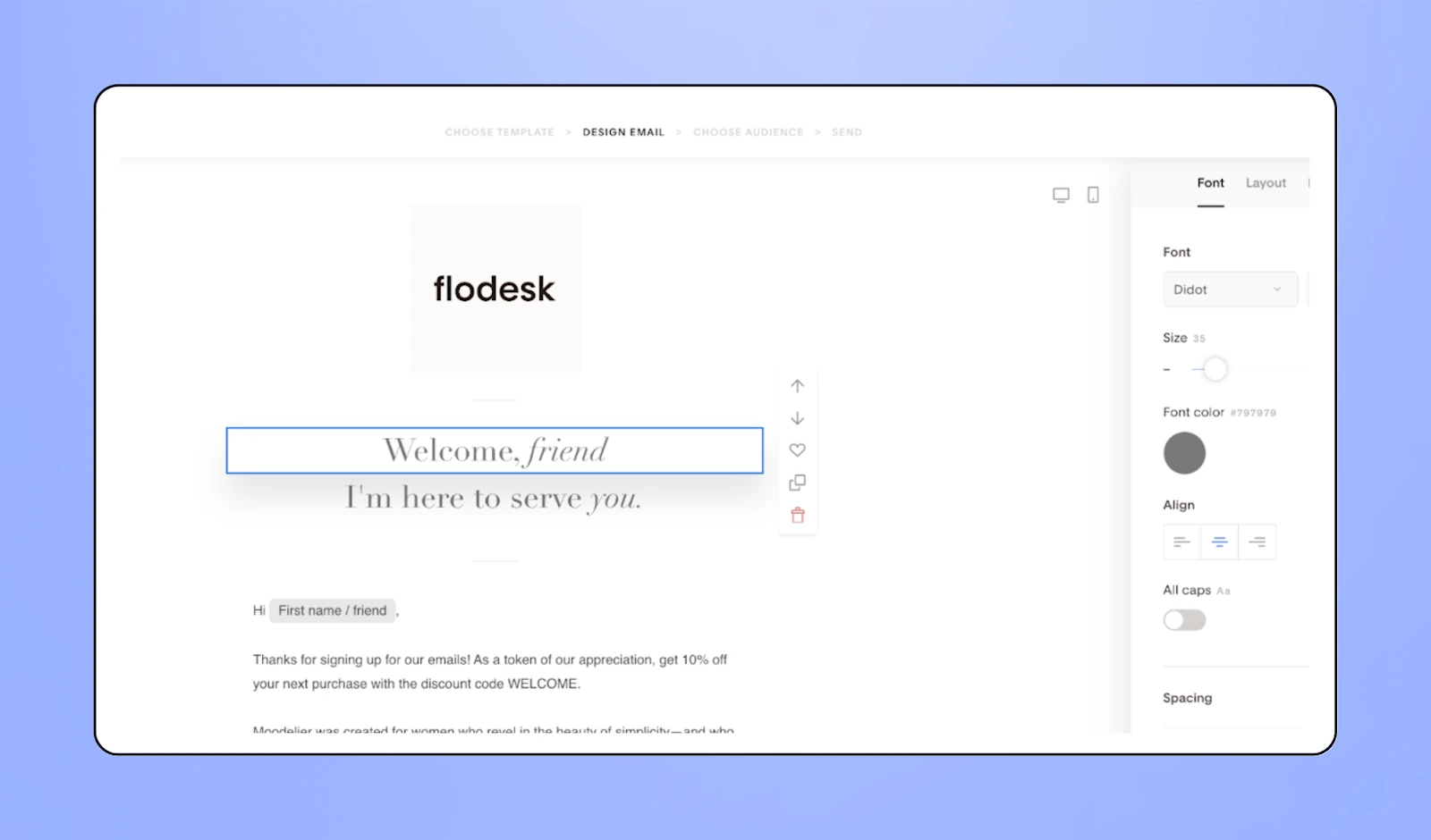 Flodesk nonprofit email marketing tool