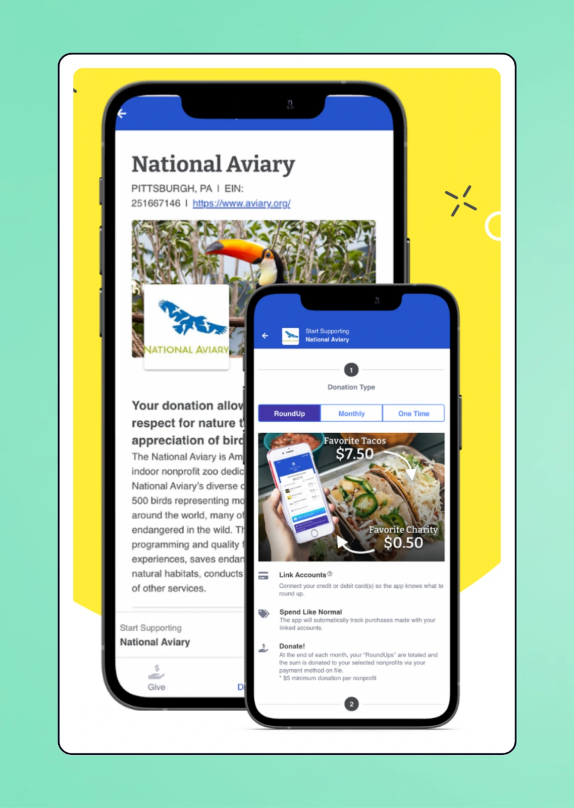 RoundUp mobile app