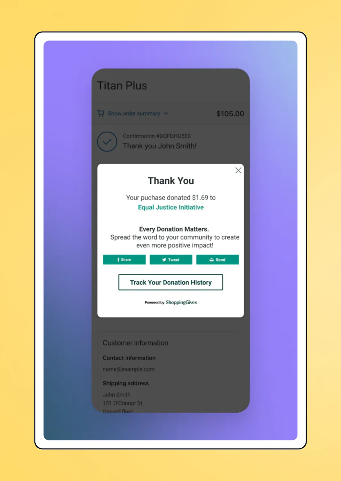 ShoppingGives mobile app
