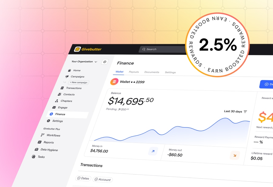 Givebutter wallet graphic