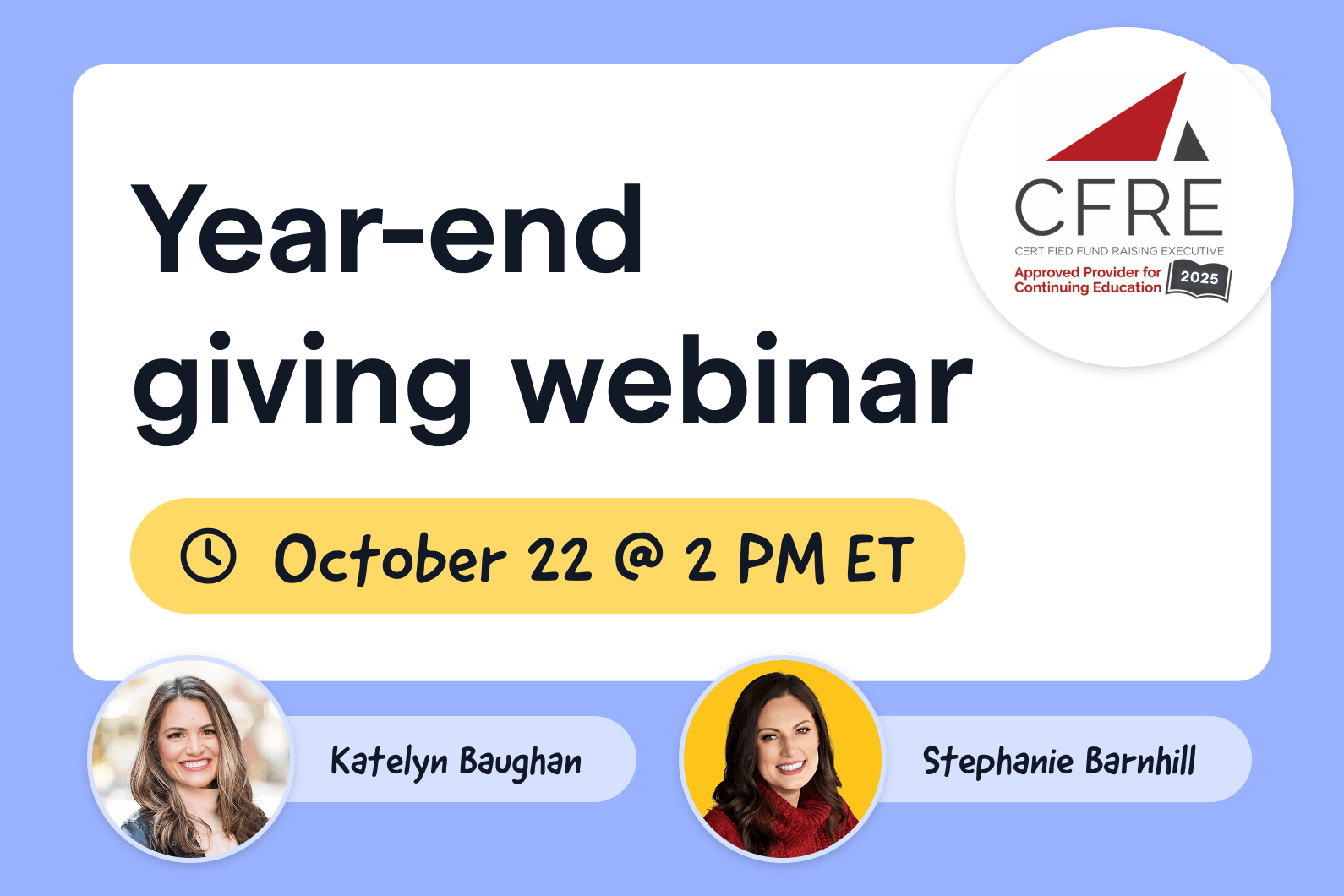 Year-end giving webinar graphic