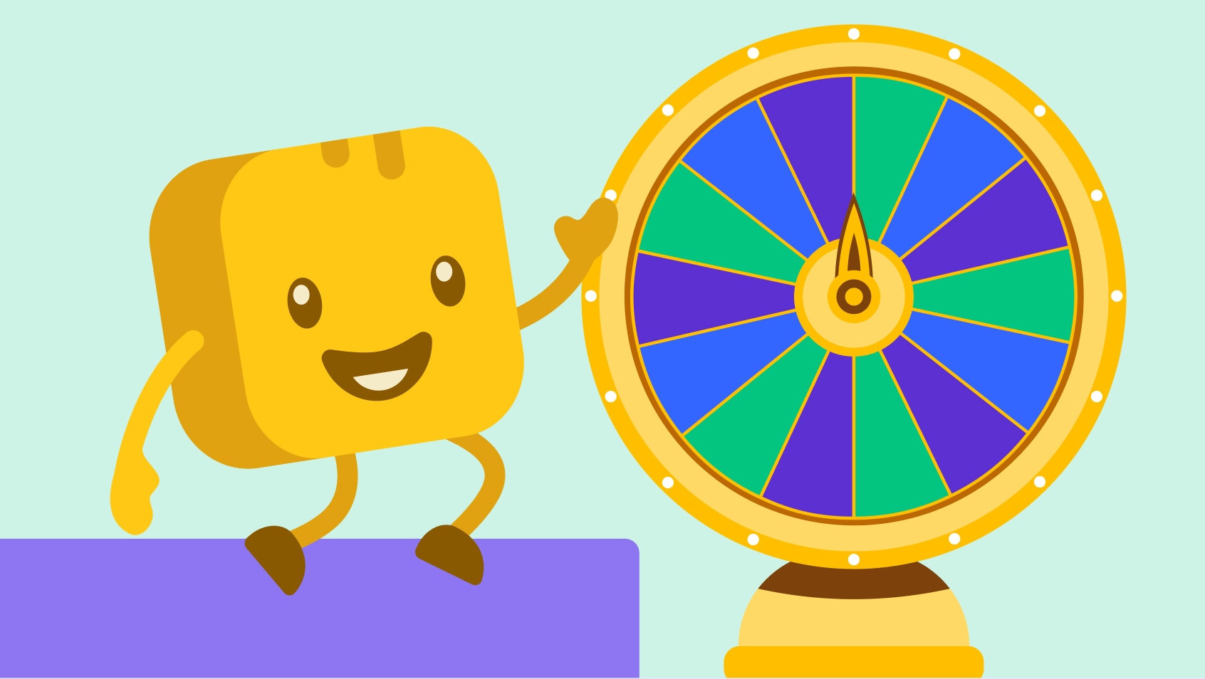 Audience participating in raffle games