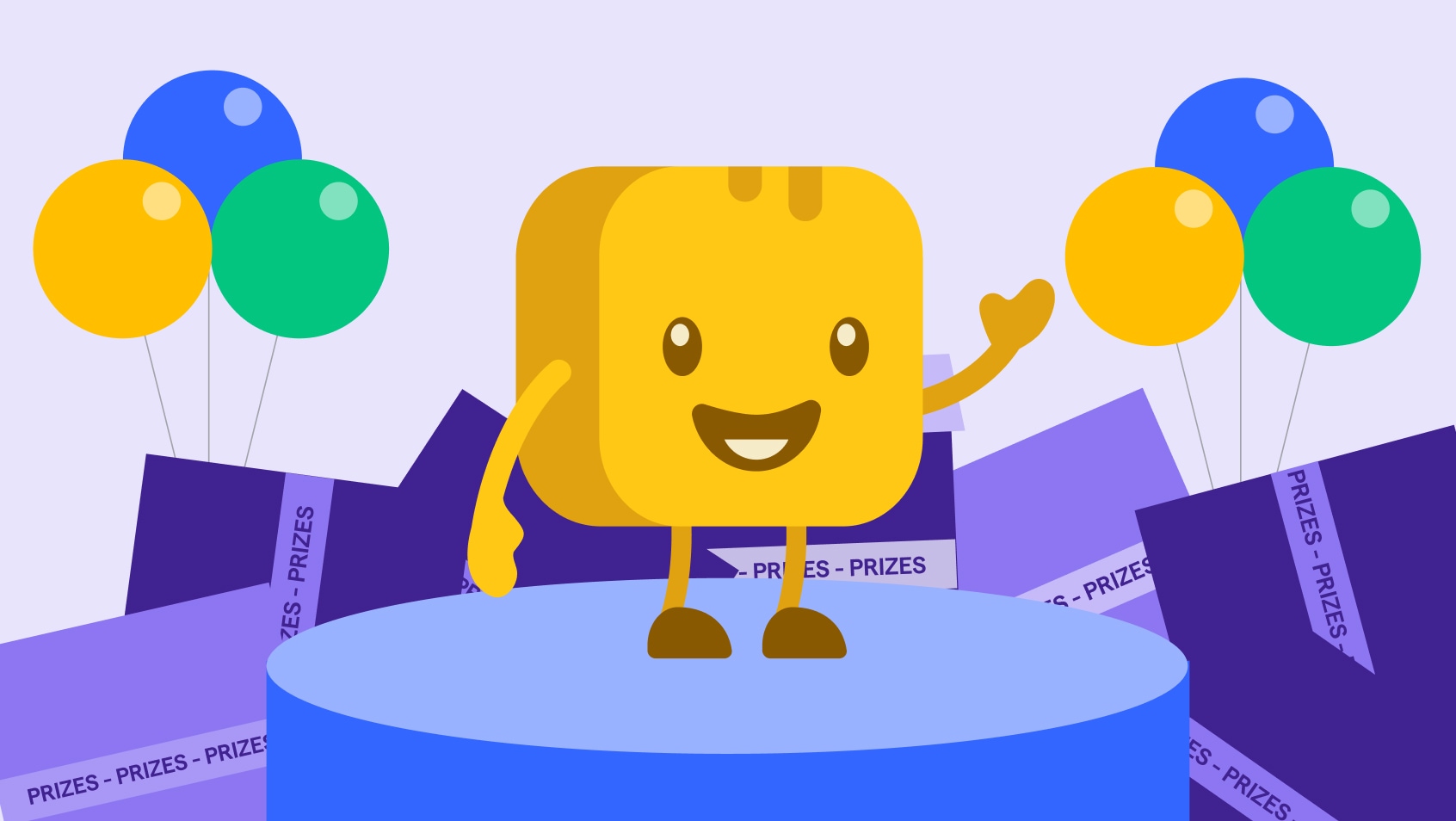 Raffle ticket prizes in a jar