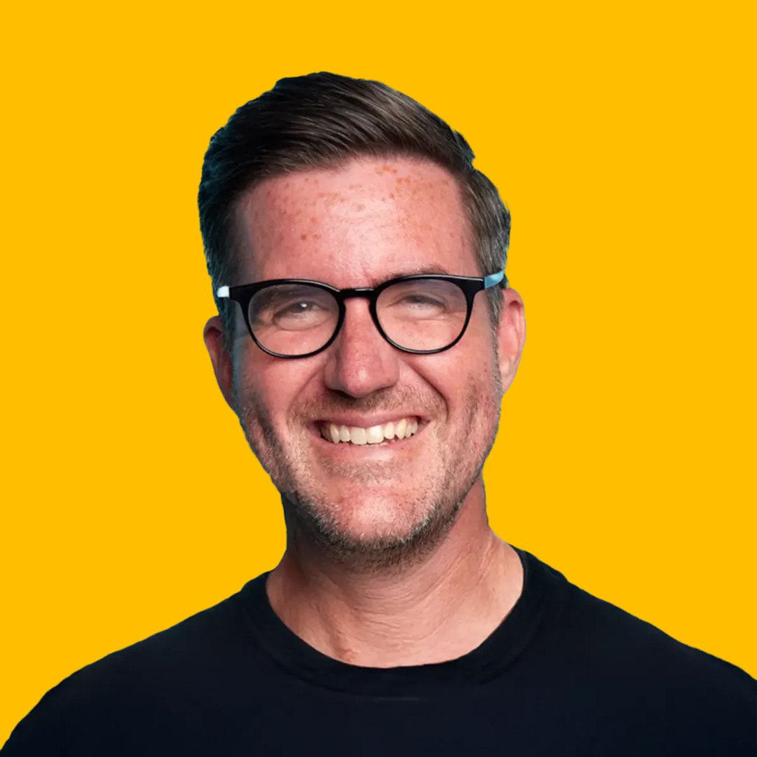Jon's headshot against yellow background