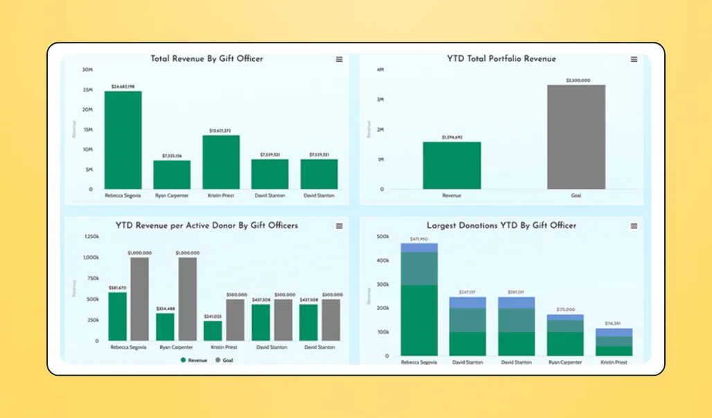 Screenshot of GivingDNA'ssoftware