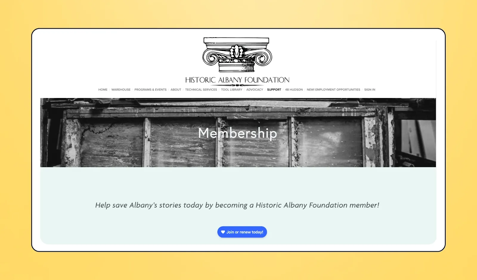 Screenshot of Givebutter's membership management feature