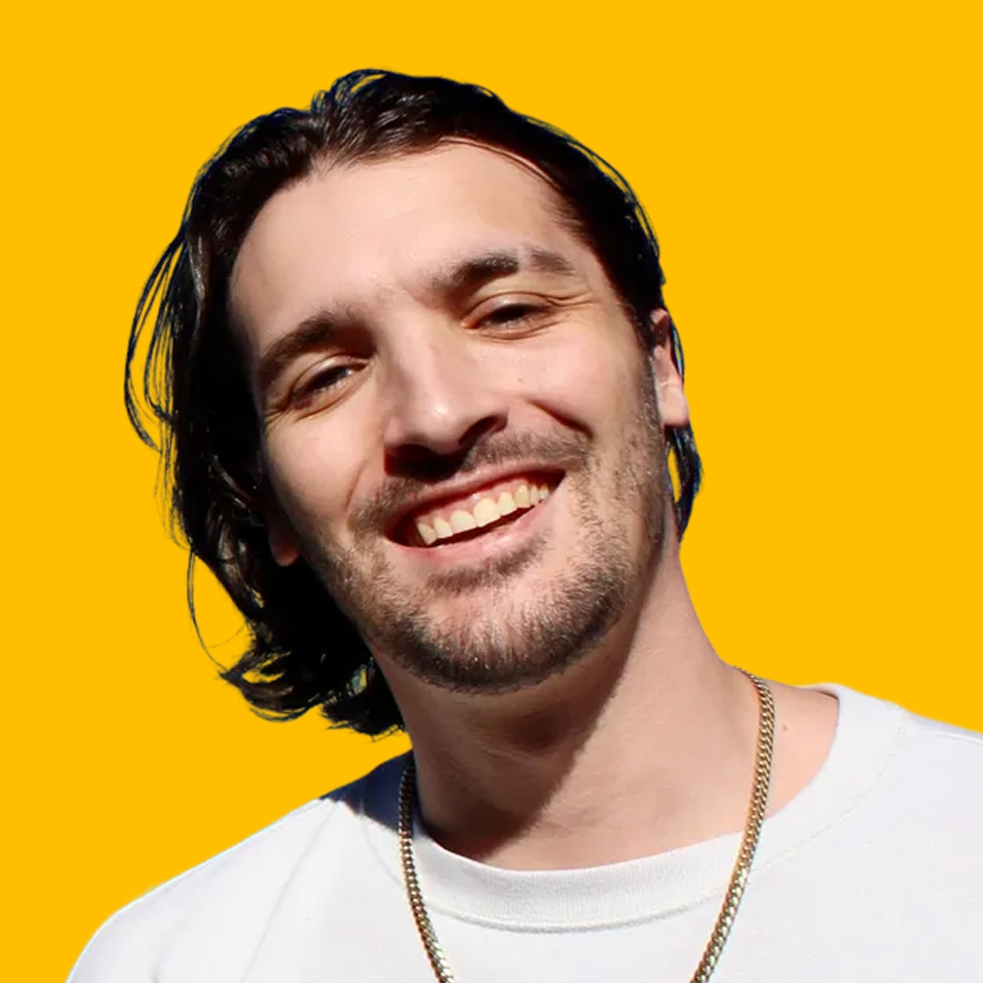 Jesse's headshot against a yellow background