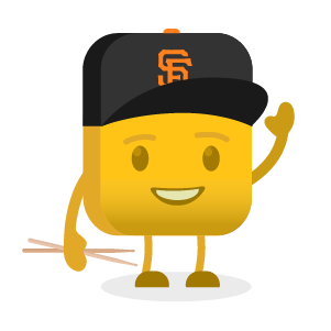 Jarrett's buttermoji wearing SF Giants cap