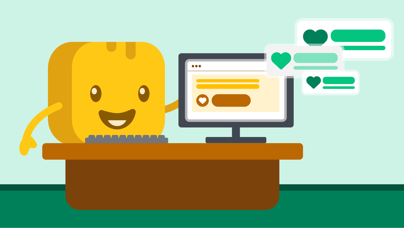 Mr Butter on his desktop compare the best online donation platforms