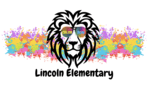 Lincoln Elementary colorful lion logo