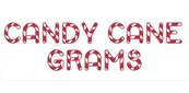 "CANDY CANE GRAMS" in candy cane font