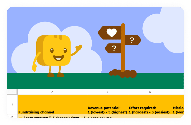 fundraising opportunity scoring matrix graphic